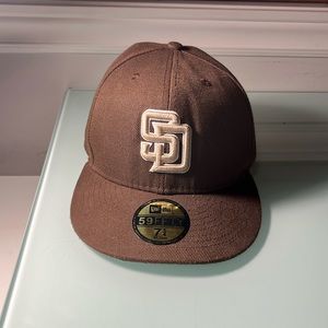 San Diego brown fitted cap